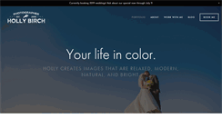 Desktop Screenshot of hollybirchphotography.com